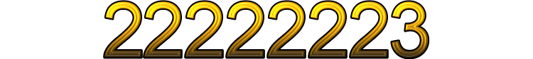 Number 22222223