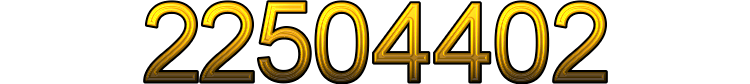 Number 22504402