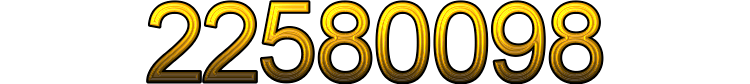 Number 22580098 Number 22580098