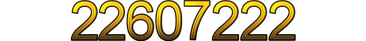 Number 22607222 Number 22607222