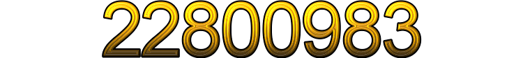 Number 22800983