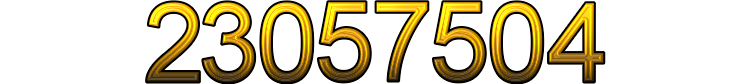 Number 23057504 Number 23057504