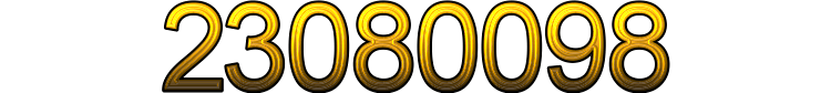 Number 23080098