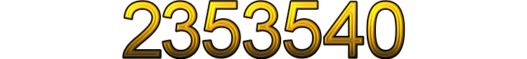 Number 2353540