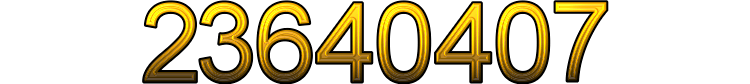 Number 23640407