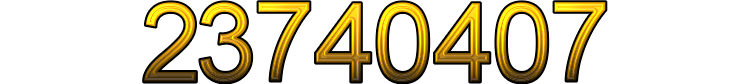 Number 23740407
