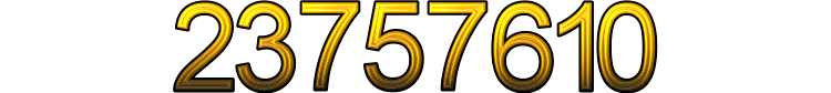 Number 23757610