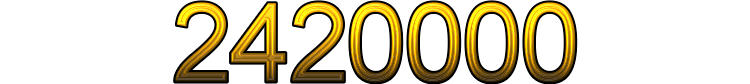 Number 2420000