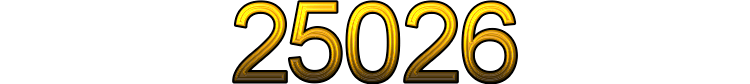 Number 25026