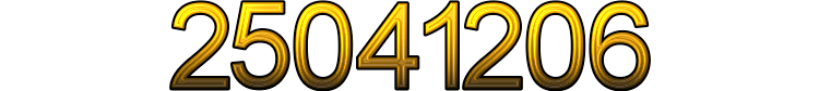 Number 25041206 Number 25041206