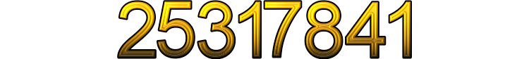 Number 25317841 Number 25317841