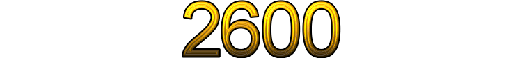 Number 2600