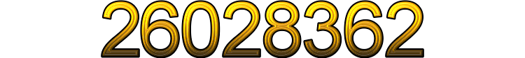 Number 26028362 Number 26028362