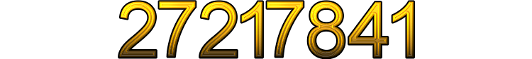 Number 27217841