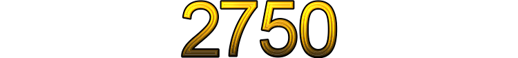 Number 2750