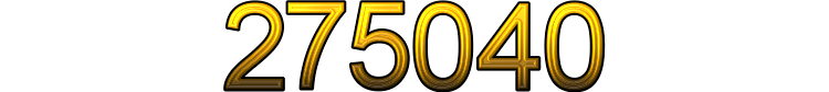 Number 275040