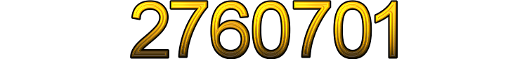 Number 2760701