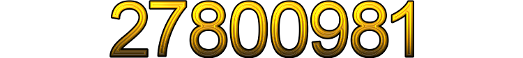 Number 27800981