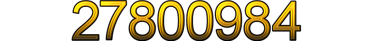 Number 27800984