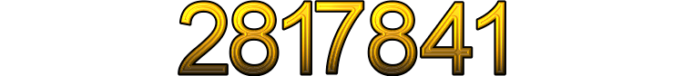 Number 2817841 Number 2817841