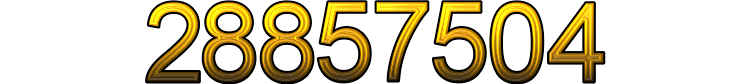 Number 28857504
