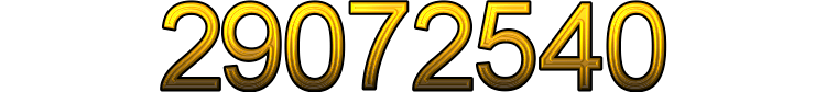 Number 29072540