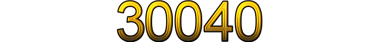 Number 30040