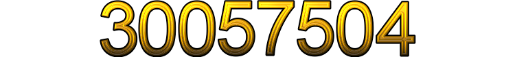 Number 30057504 Number 30057504