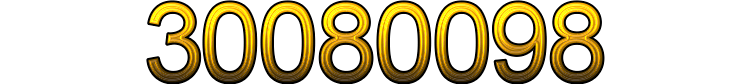 Number 30080098