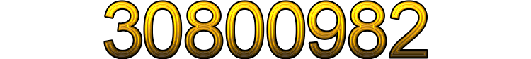 Number 30800982
