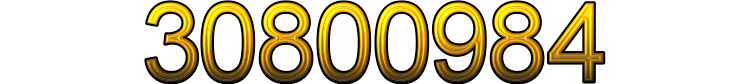 Number 30800984