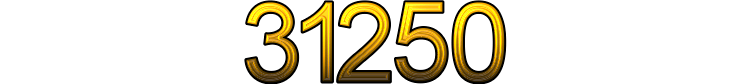 Number 31250