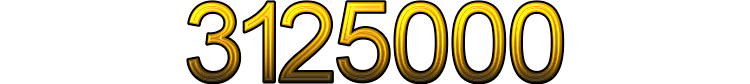Number 3125000