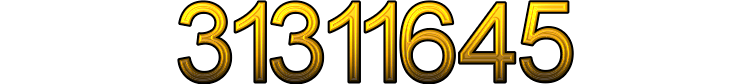 Number 31311645