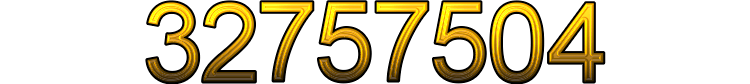 Number 32757504
