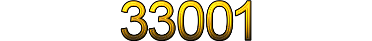 Number 33001