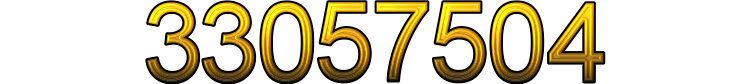 Number 33057504