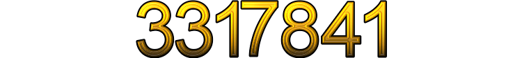 Number 3317841 Number 3317841