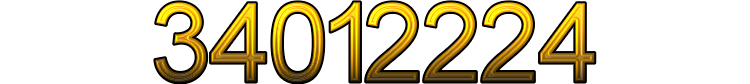 Number 34012224