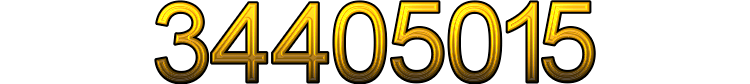 Number 34405015