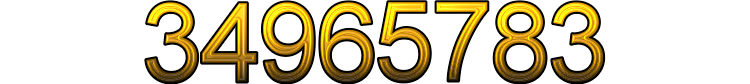 Number 34965783