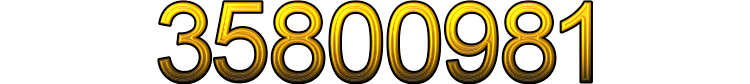 Number 35800981