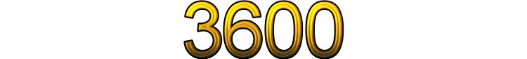 Number 3600