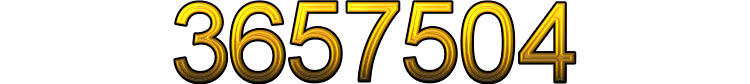 Number 3657504