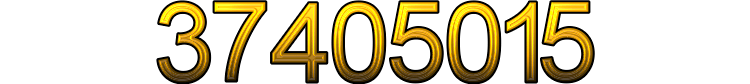 Number 37405015