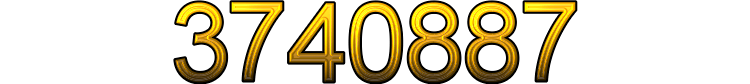 Number 3740887