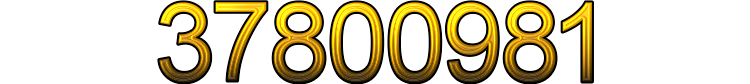 Number 37800981 Number 37800981