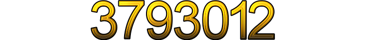 Number 3793012