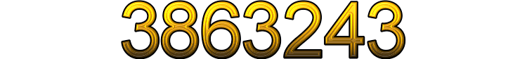 Number 3863243 Number 3863243