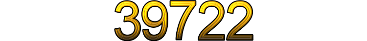 Number 39722